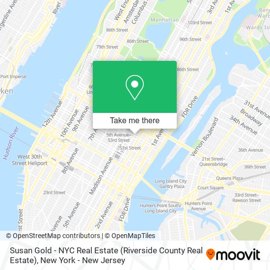 Mapa de Susan Gold - NYC Real Estate (Riverside County Real Estate)