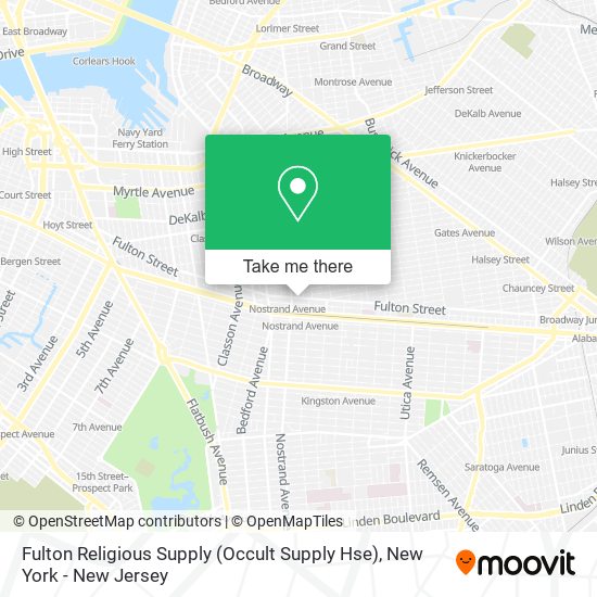 Mapa de Fulton Religious Supply (Occult Supply Hse)