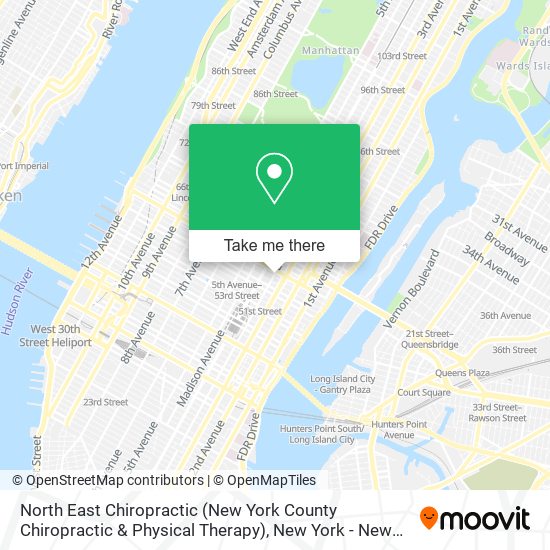 Mapa de North East Chiropractic (New York County Chiropractic & Physical Therapy)
