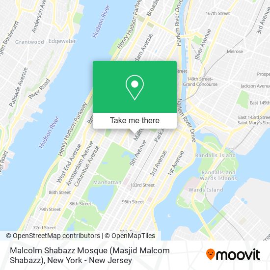 Malcolm Shabazz Mosque (Masjid Malcom Shabazz) map