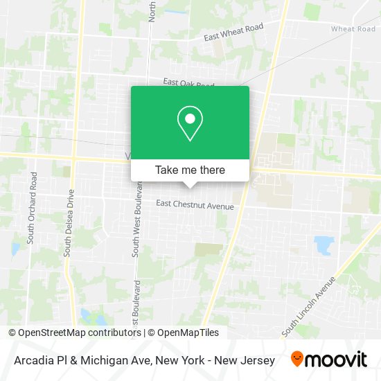 Arcadia Pl & Michigan Ave map