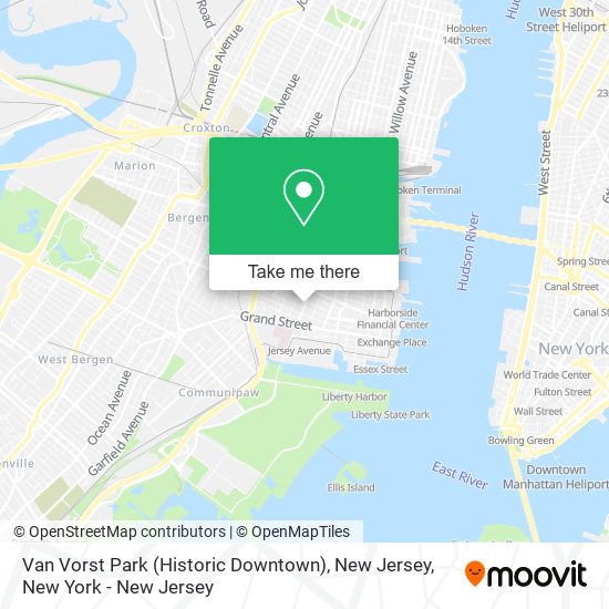 Mapa de Van Vorst Park (Historic Downtown), New Jersey