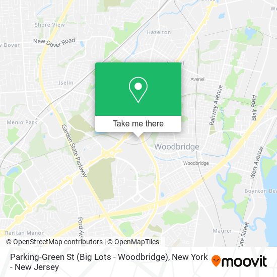 Parking-Green St (Big Lots - Woodbridge) map