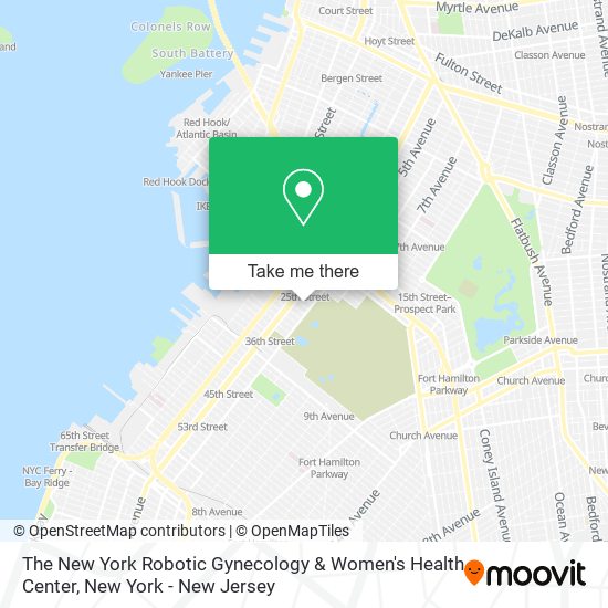 The New York Robotic Gynecology & Women's Health Center map