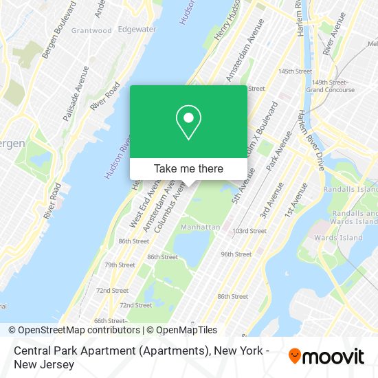 Mapa de Central Park Apartment (Apartments)