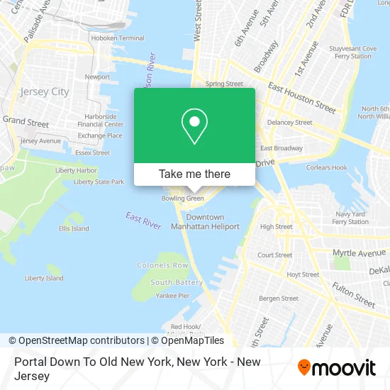 Portal Down To Old New York map