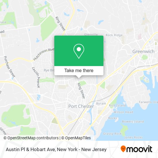 Austin Pl & Hobart Ave map
