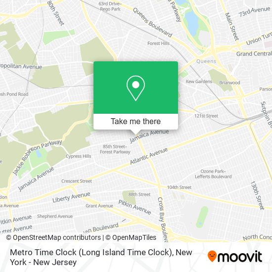 Mapa de Metro Time Clock (Long Island Time Clock)