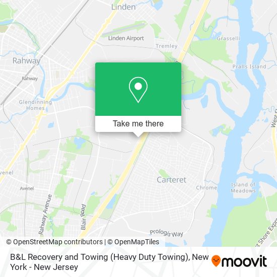 Mapa de B&L Recovery and Towing (Heavy Duty Towing)