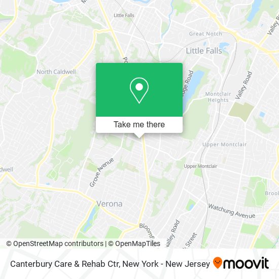 Mapa de Canterbury Care & Rehab Ctr