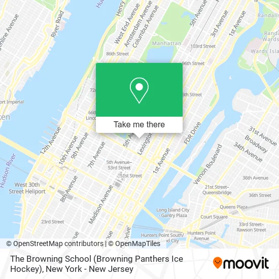 The Browning School (Browning Panthers Ice Hockey) map