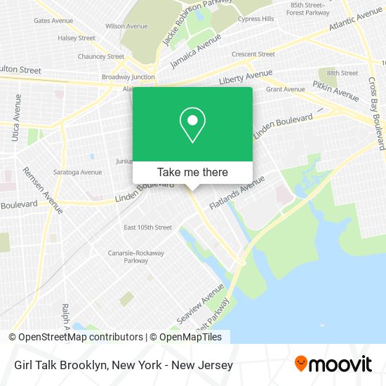 Girl Talk Brooklyn map