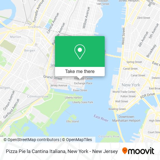 Mapa de Pizza Pie la Cantina Italiana
