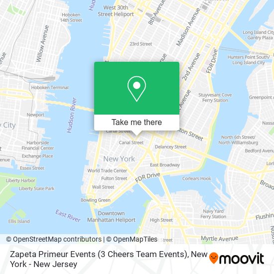 Mapa de Zapeta Primeur Events (3 Cheers Team Events)