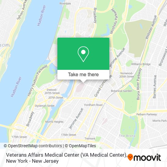 Mapa de Veterans Affairs Medical Center (VA Medical Center)