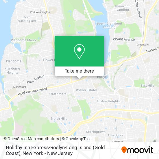 Holiday Inn Express-Roslyn-Long Island (Gold Coast) map