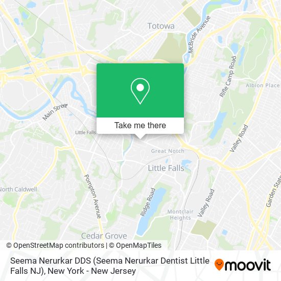 Seema Nerurkar DDS (Seema Nerurkar Dentist Little Falls NJ) map