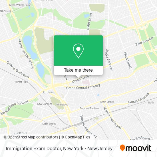 Mapa de Immigration Exam Doctor