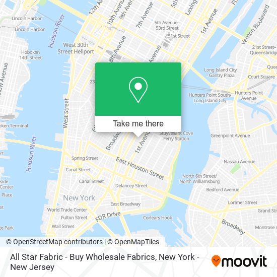 All Star Fabric - Buy Wholesale Fabrics map