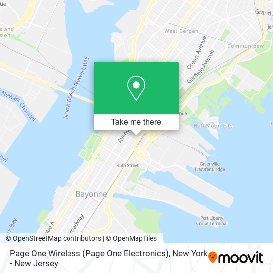Page One Wireless (Page One Electronics) map