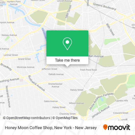 Mapa de Honey Moon Coffee Shop