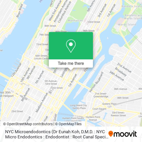 Mapa de NYC Microendodontics
