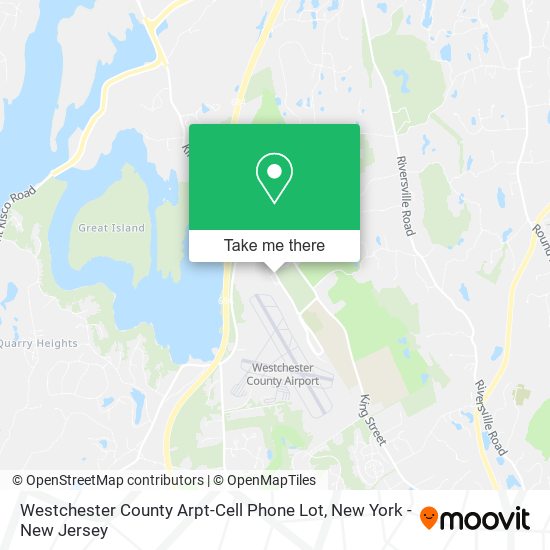 Westchester County Arpt-Cell Phone Lot map