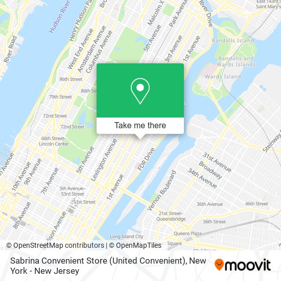 Mapa de Sabrina Convenient Store (United Convenient)