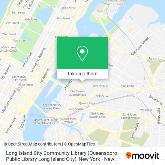 Mapa de Long Island City Community Library (Queensboro Public Library-Long Island City)
