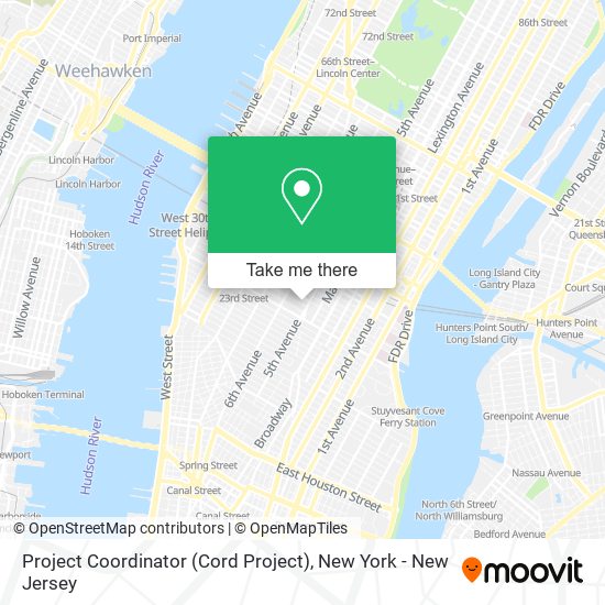 Project Coordinator (Cord Project) map
