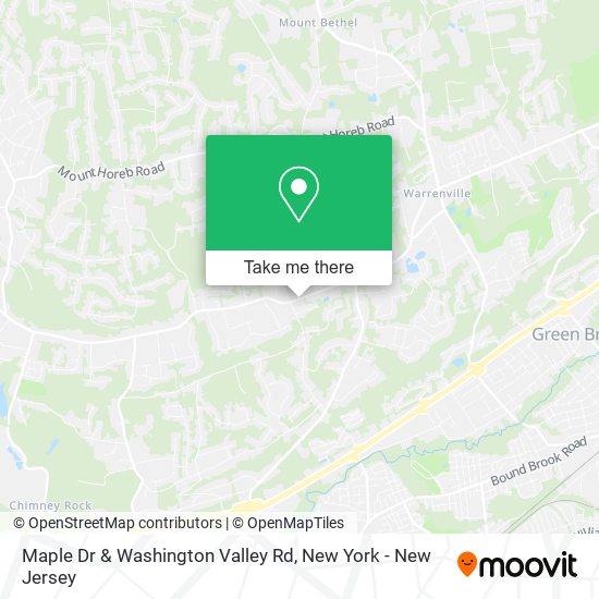 Mapa de Maple Dr & Washington Valley Rd