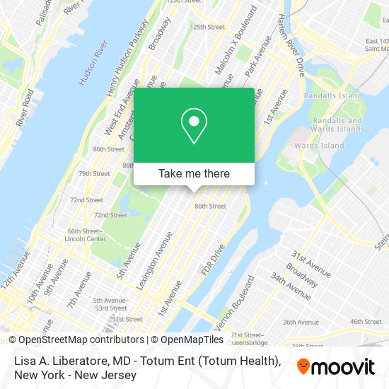 Lisa A. Liberatore, MD - Totum Ent (Totum Health) map