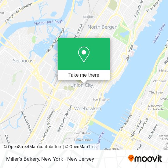 Miller's Bakery map