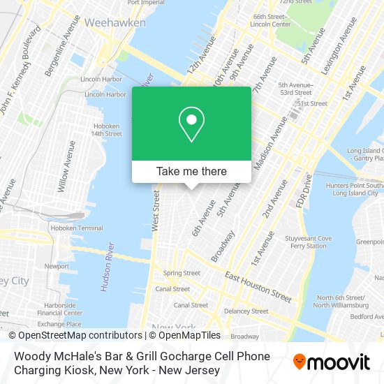 Woody McHale's Bar & Grill Gocharge Cell Phone Charging Kiosk map