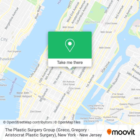 The Plastic Surgery Group (Greco, Gregory - Aristocrat Plastic Surgery) map