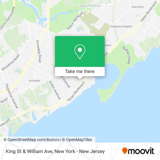 Mapa de King St & William Ave