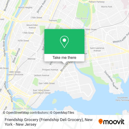 Mapa de Friendship Grocery (Friendship Deli Grocery)