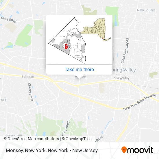 Monsey, New York map