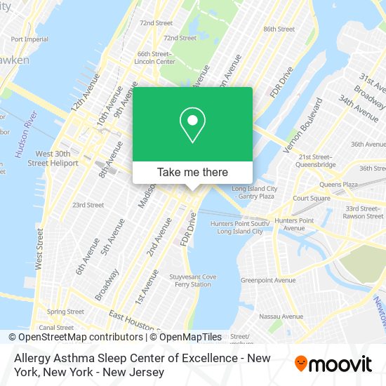Allergy Asthma Sleep Center of Excellence - New York map