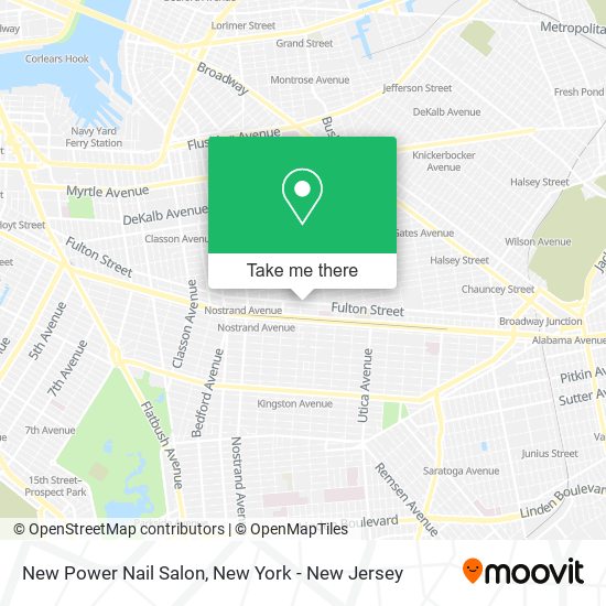 New Power Nail Salon map