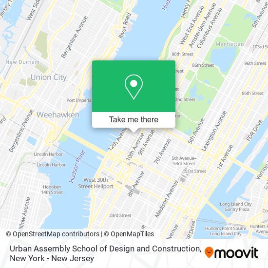 Urban Assembly School of Design and Construction map