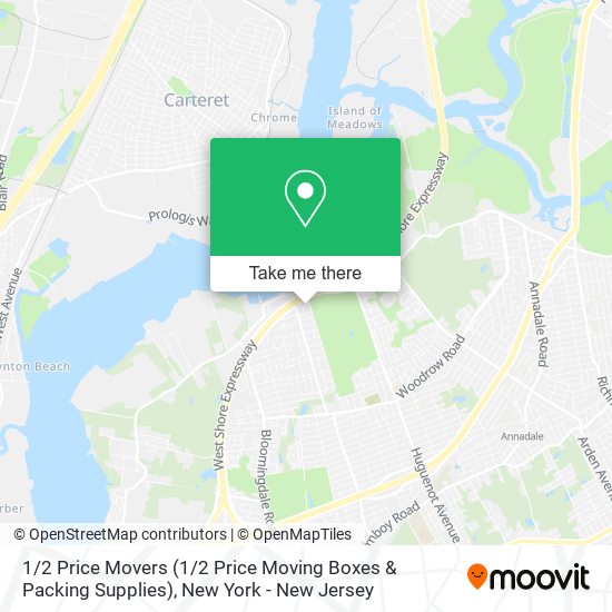 1 / 2 Price Movers (1 / 2 Price Moving Boxes & Packing Supplies) map