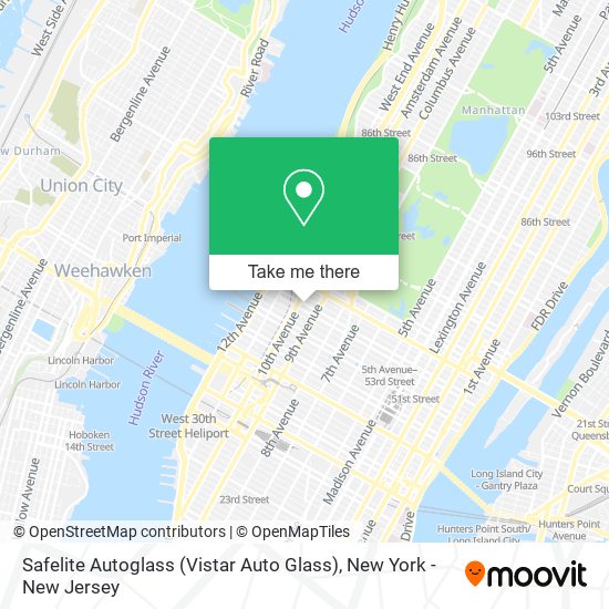 Mapa de Safelite Autoglass (Vistar Auto Glass)