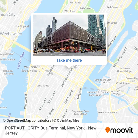 Mapa de PORT AUTHORITY Bus Terminal