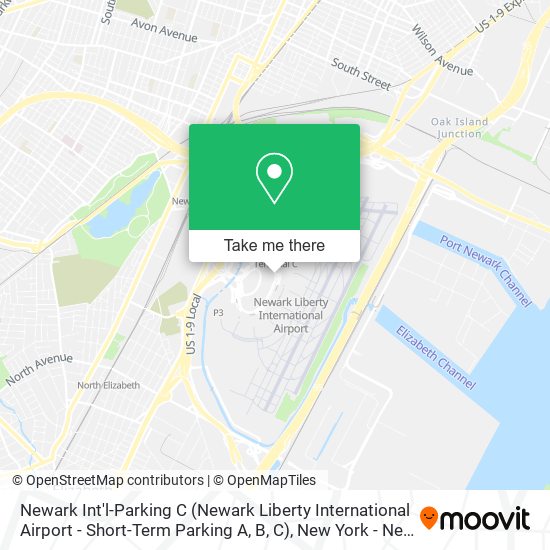 Newark Int'l-Parking C (Newark Liberty International Airport - Short-Term Parking A, B, C) map