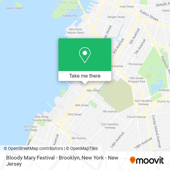 Mapa de Bloody Mary Festival - Brooklyn