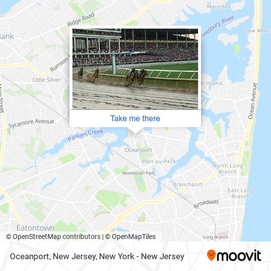Mapa de Oceanport, New Jersey