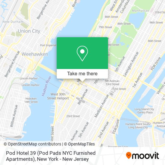 Pod Hotel 39 (Pod Pads NYC Furnished Apartments) map