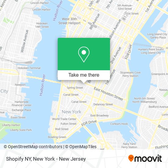 Shopify NY map