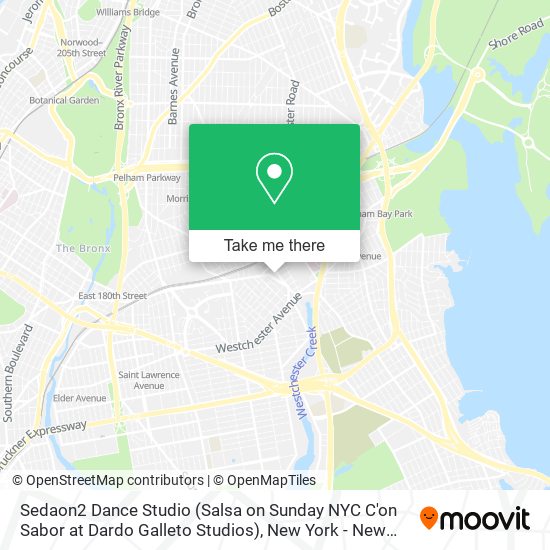 Mapa de Sedaon2 Dance Studio (Salsa on Sunday NYC C'on Sabor at Dardo Galleto Studios)